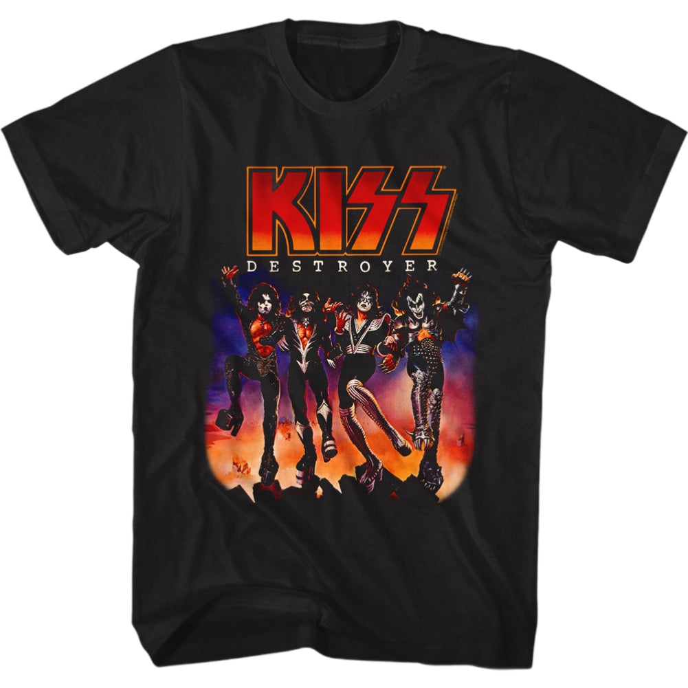 KISS - Destroyer - Black Adult S/S T-shirt - Ghoulish Creations LLC