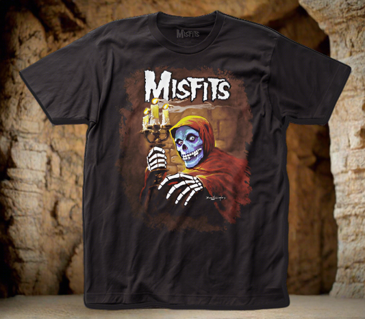 Misfits - American Psycho Fitted Jersey Adult Black S/S T-Shirt - Ghoulish Creations LLC