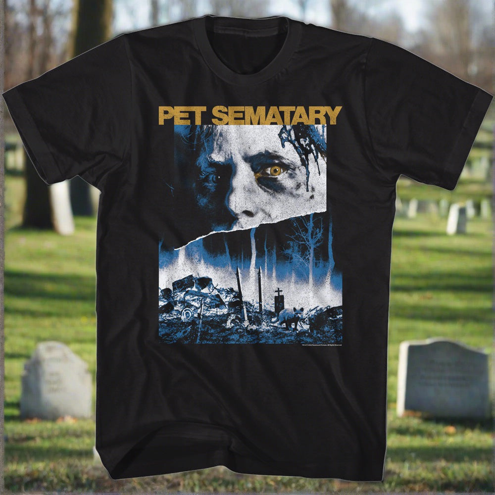 Pet Sematary - 3 Color Poster Mens T-shirt - Stephen King