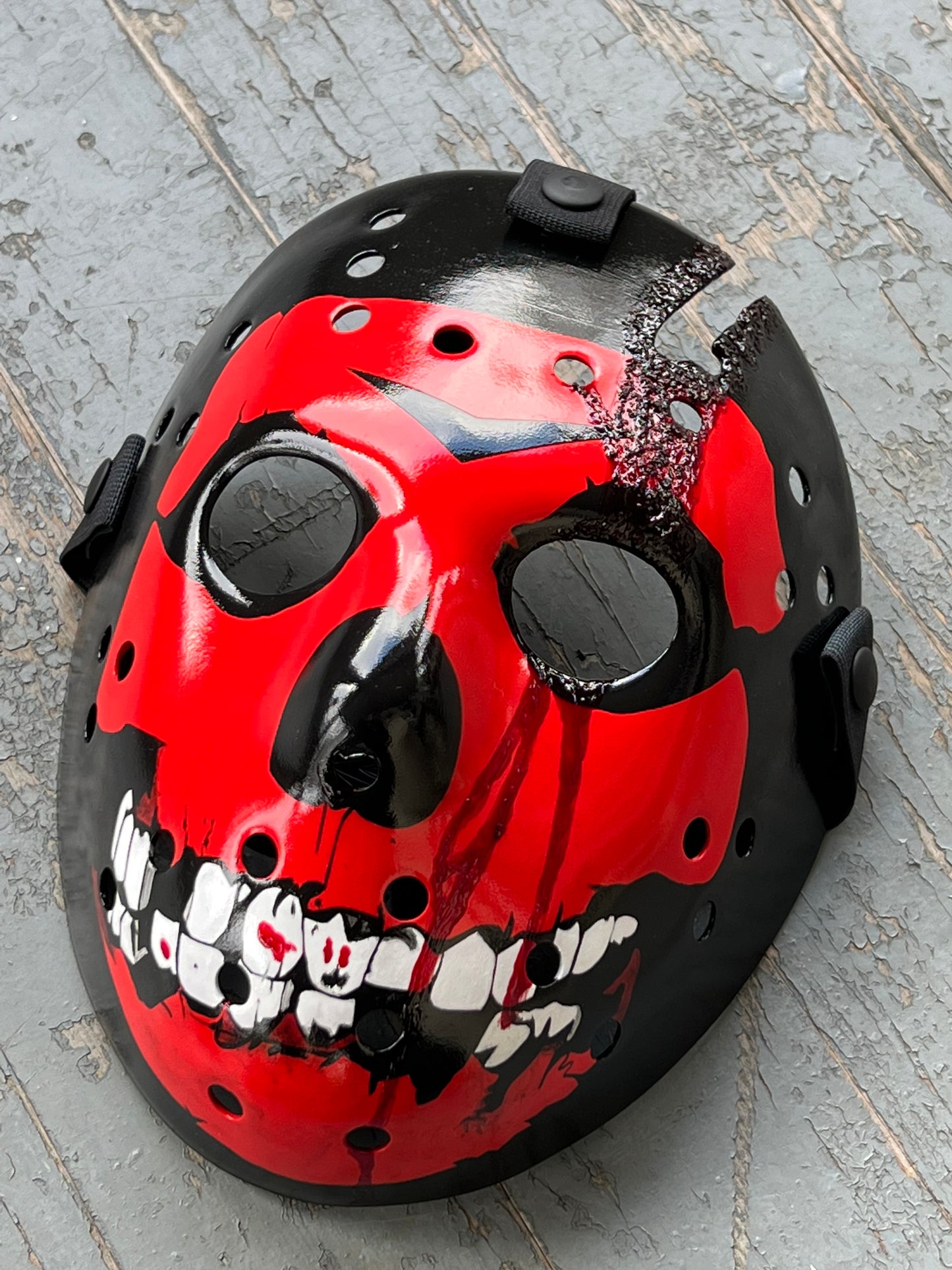 Crimson Ghost - Hockey mask - Ghoulish Creations LLC